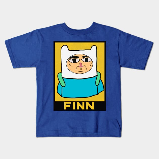 FINN Ugly Face Kids T-Shirt by HijriFriza